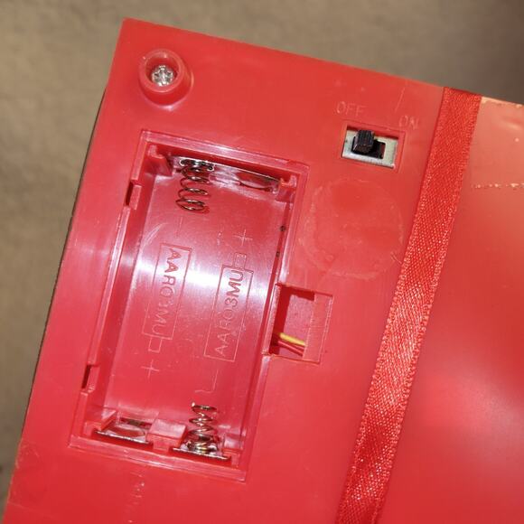 Vintage 1980s Fiber Optic Plush Bear Rose Bouquet Musical Music Gift Box Lights - Picture 8 of 8